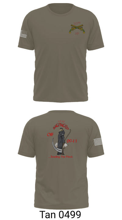 217th MP CO 3rd platoon Iraq 09-10 88609784 Old School Cotton Feel Shirt - 70