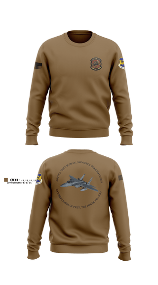 Crew Neck Sweatshirt, 332 ECES, Air Force, Teamtime, Team time, sublimation, custom sports apparel, team uniforms, spirit wear, spiritwear, sports uniforms, custom shirts, team store, custom team store, fundraiser sports, apparel fundraiser