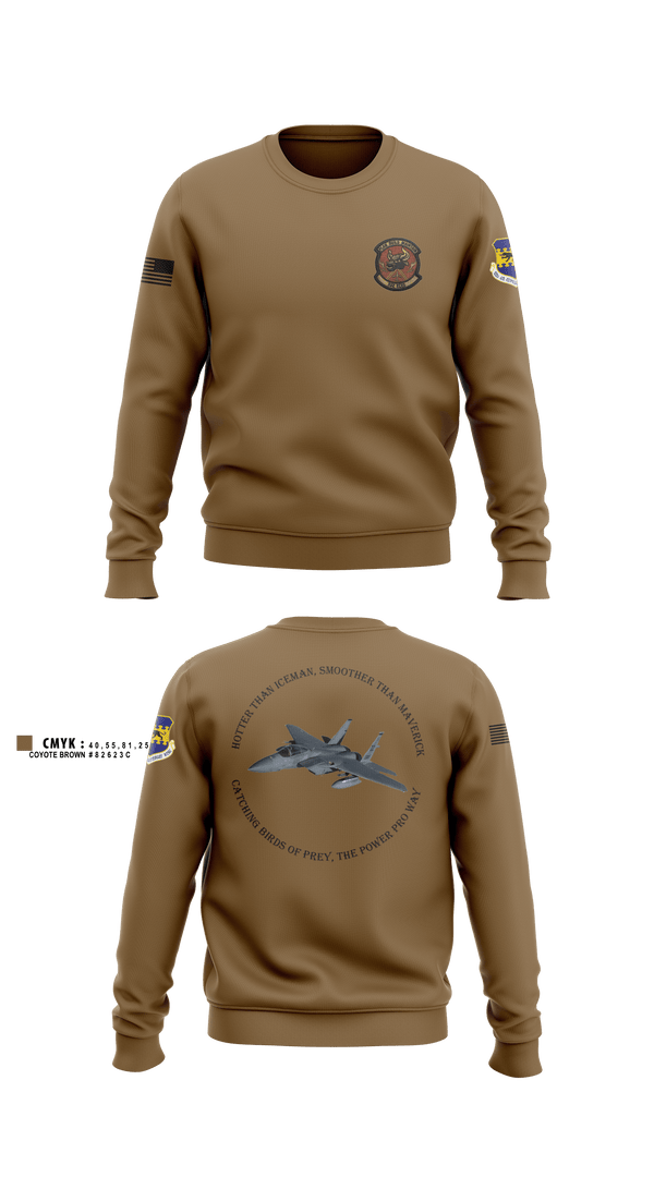 Crew Neck Sweatshirt, 332 ECES, Air Force, Teamtime, Team time, sublimation, custom sports apparel, team uniforms, spirit wear, spiritwear, sports uniforms, custom shirts, team store, custom team store, fundraiser sports, apparel fundraiser