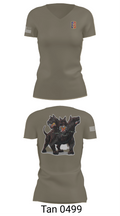1-174th ADA RGT 76642958 Women's Short Sleeve V-neck Shirt - 65