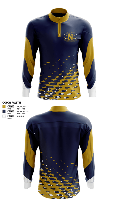 Navy Youth Hockey 90157811 Quarter Zip Jacket - 1