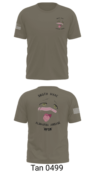 Short Sleeve Performance Shirt, 380th HVAC, , Teamtime, Team time, sublimation, custom sports apparel, team uniforms, spirit wear, spiritwear, sports uniforms, custom shirts, team store, custom team store, fundraiser sports, apparel fundraiser