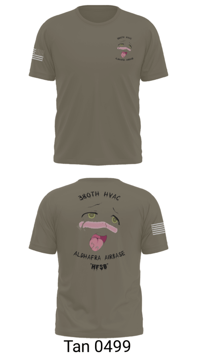 380th HVAC 14161864 Short Sleeve Performance Shirt - 76