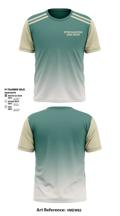 Biting Baracudas 52708179 Short Sleeve Performance Shirt - 1