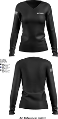 México 77334867 Women's Long Sleeve V-neck Shirt - 1