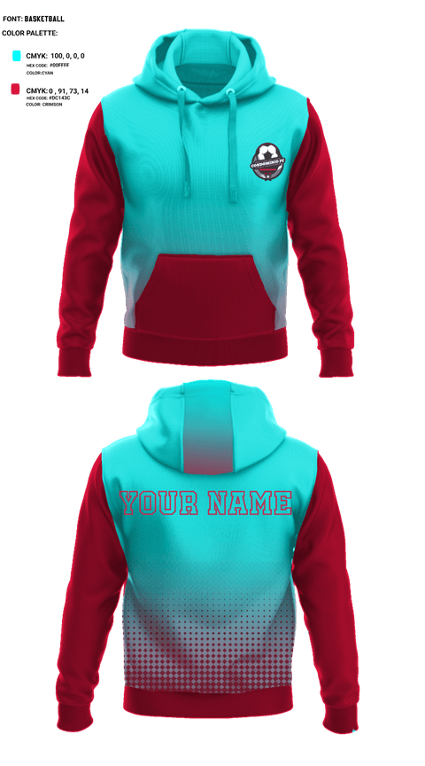 Hoodie, Condominio FC, Men's Soccer, Teamtime, Team time, sublimation, custom sports apparel, team uniforms, spirit wear, spiritwear, sports uniforms, custom shirts, team store, custom team store, fundraiser sports, apparel fundraiser