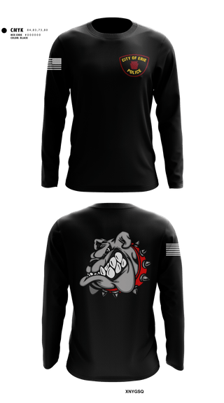 Long Sleeve Performance Shirt, Erie police department, Police, Teamtime, Team time, sublimation, custom sports apparel, team uniforms, spirit wear, spiritwear, sports uniforms, custom shirts, team store, custom team store, fundraiser sports, apparel fundraiser
