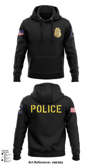 Hoodie, New Ellenton Police Department, Police, Teamtime, Team time, sublimation, custom sports apparel, team uniforms, spirit wear, spiritwear, sports uniforms, custom shirts, team store, custom team store, fundraiser sports, apparel fundraiser