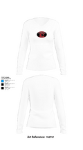 E.C.I.BULLDOGS 58430301 Women's Long Sleeve V-neck Shirt - 15