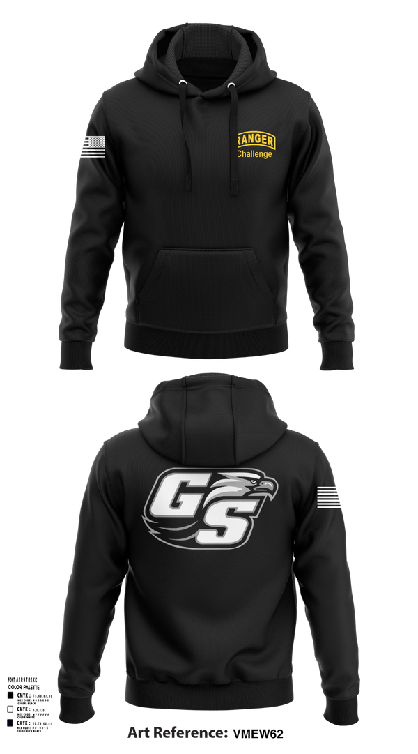 Hoodie, GASOU ROTC Ranger Challenge, , Teamtime, Team time, sublimation, custom sports apparel, team uniforms, spirit wear, spiritwear, sports uniforms, custom shirts, team store, custom team store, fundraiser sports, apparel fundraiser