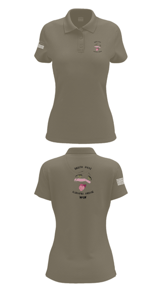 Women's Short Sleeve Performance Polo, 380th HVAC, , Teamtime, Team time, sublimation, custom sports apparel, team uniforms, spirit wear, spiritwear, sports uniforms, custom shirts, team store, custom team store, fundraiser sports, apparel fundraiser
