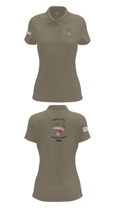 380th HVAC 14161864 Women's Short Sleeve Performance Polo  - 75