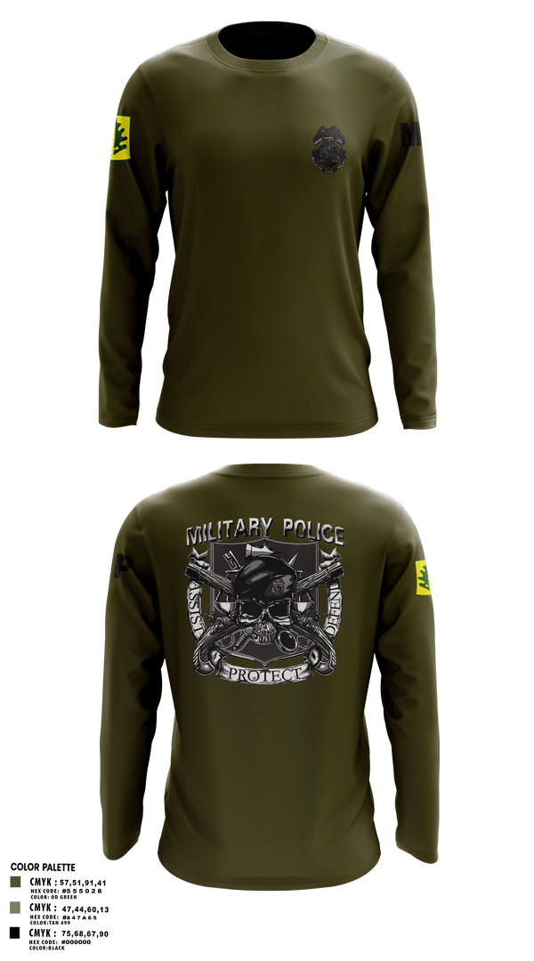 Long Sleeve Performance Shirt, 307TH Military Police Company, , Teamtime, Team time, sublimation, custom sports apparel, team uniforms, spirit wear, spiritwear, sports uniforms, custom shirts, team store, custom team store, fundraiser sports, apparel fundraiser