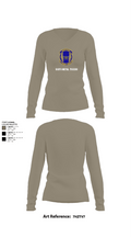 51SFS Metal Tigers 2477629 Women's Long Sleeve V-neck Shirt - 62