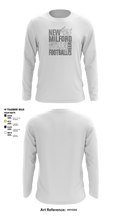 New Milford Bulls Football And Cheerleading 19489077 Long Sleeve Performance Shirt - 10
