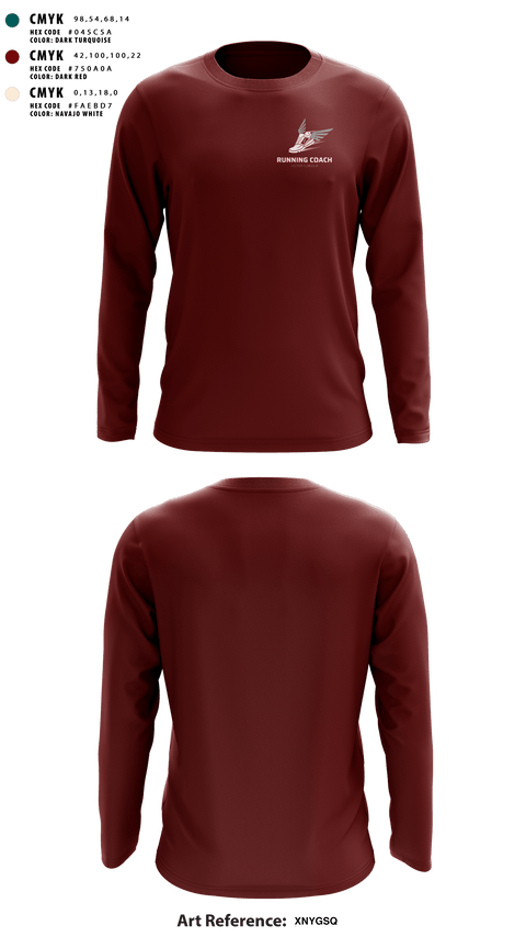 Long Sleeve Performance Shirt, Flores Running Club, Track & Field, Teamtime, Team time, sublimation, custom sports apparel, team uniforms, spirit wear, spiritwear, sports uniforms, custom shirts, team store, custom team store, fundraiser sports, apparel fundraiser