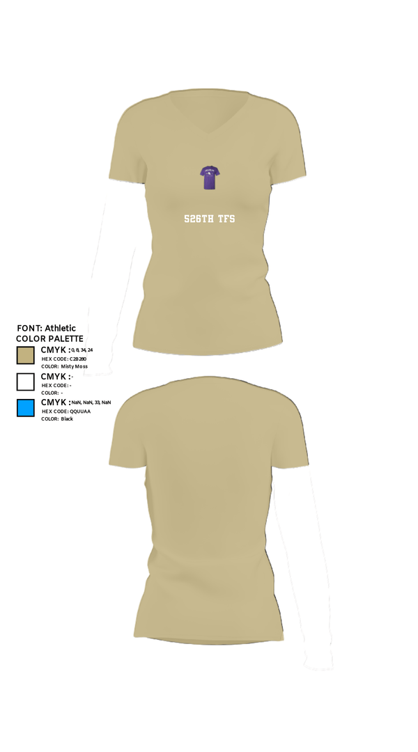 Women's Short Sleeve Vneck Shirt, 526th TFS, , Teamtime, Team time, sublimation, custom sports apparel, team uniforms, spirit wear, spiritwear, sports uniforms, custom shirts, team store, custom team store, fundraiser sports, apparel fundraiser