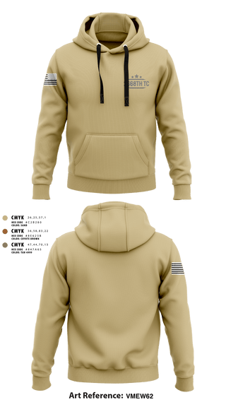 Hoodie, 2668th TC, National Guard, Teamtime, Team time, sublimation, custom sports apparel, team uniforms, spirit wear, spiritwear, sports uniforms, custom shirts, team store, custom team store, fundraiser sports, apparel fundraiser