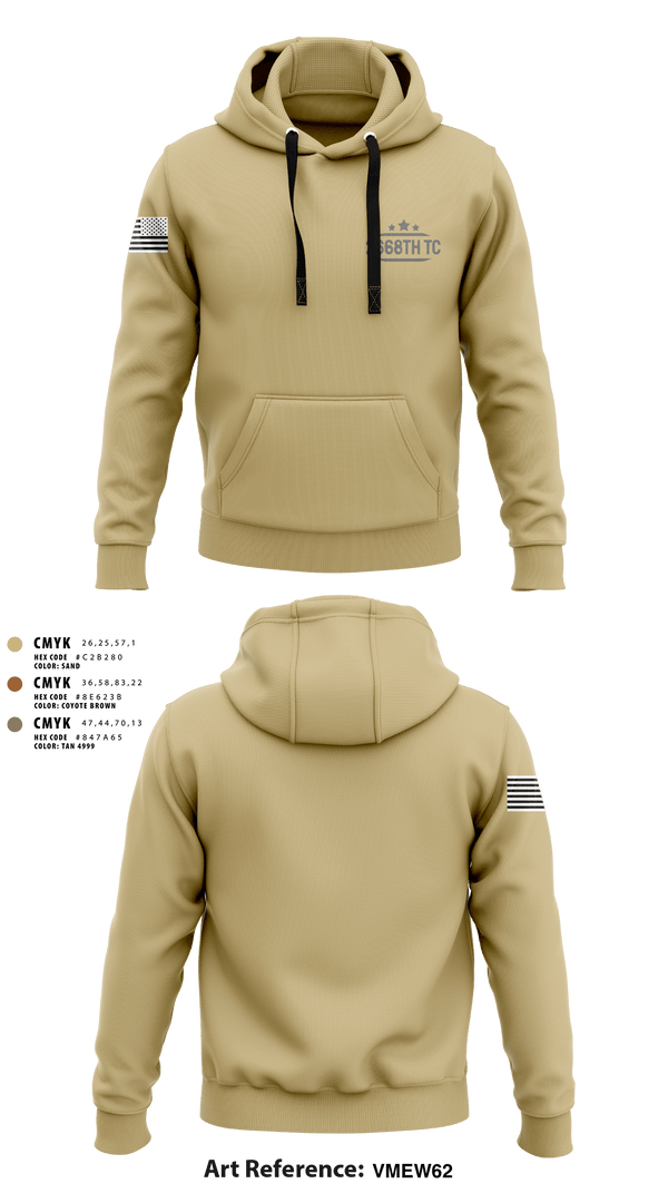 Hoodie, 2668th TC, National Guard, Teamtime, Team time, sublimation, custom sports apparel, team uniforms, spirit wear, spiritwear, sports uniforms, custom shirts, team store, custom team store, fundraiser sports, apparel fundraiser