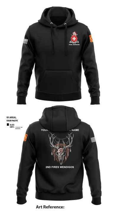 Bravo 1st BN 14th FAR 722916 Hoodie - 1