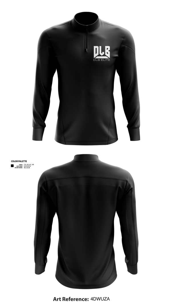 Quarter Zip Jacket, DLB Elite, , Teamtime, Team time, sublimation, custom sports apparel, team uniforms, spirit wear, spiritwear, sports uniforms, custom shirts, team store, custom team store, fundraiser sports, apparel fundraiser