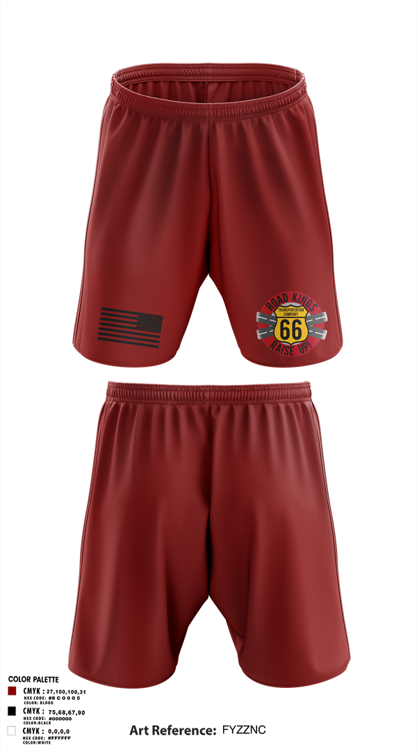 Athletic Shorts With Pockets, 66 Transportation Company, , Teamtime, Team time, sublimation, custom sports apparel, team uniforms, spirit wear, spiritwear, sports uniforms, custom shirts, team store, custom team store, fundraiser sports, apparel fundraiser