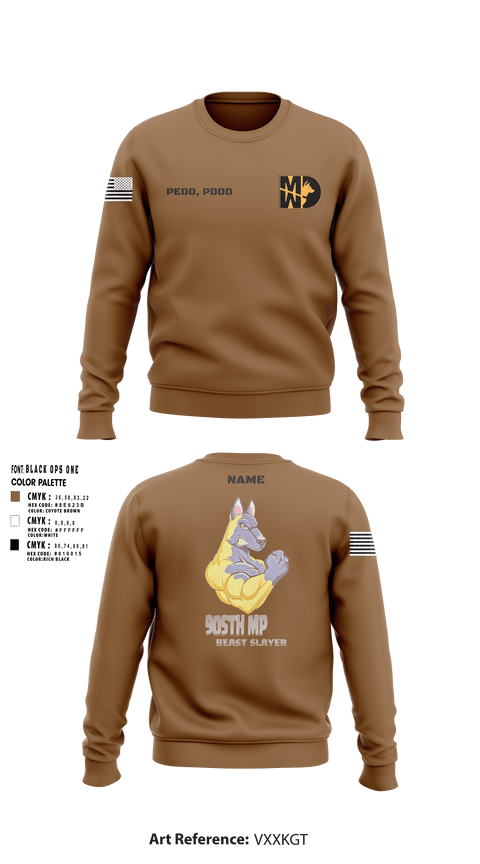 Crew Neck Sweatshirt, 905th MP DET, Army, Teamtime, Team time, sublimation, custom sports apparel, team uniforms, spirit wear, spiritwear, sports uniforms, custom shirts, team store, custom team store, fundraiser sports, apparel fundraiser