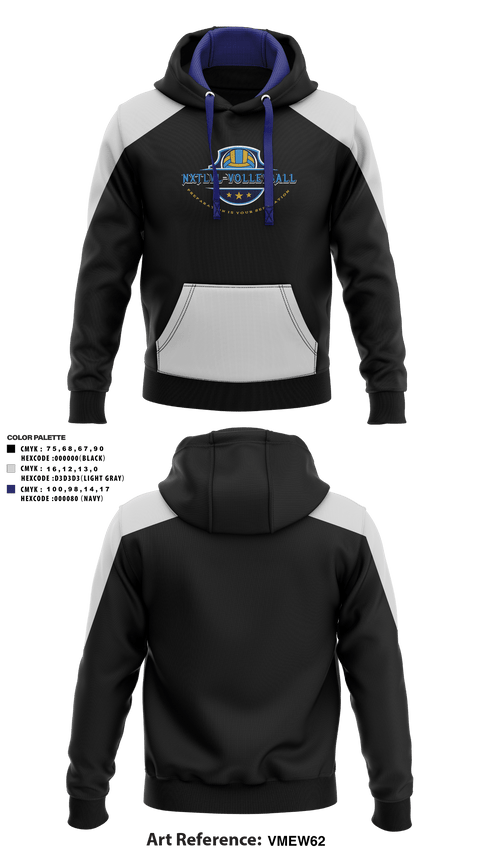 Hoodie, NXTLVLVOLLEYBALL, Men's Volleyball, Teamtime, Team time, sublimation, custom sports apparel, team uniforms, spirit wear, spiritwear, sports uniforms, custom shirts, team store, custom team store, fundraiser sports, apparel fundraiser