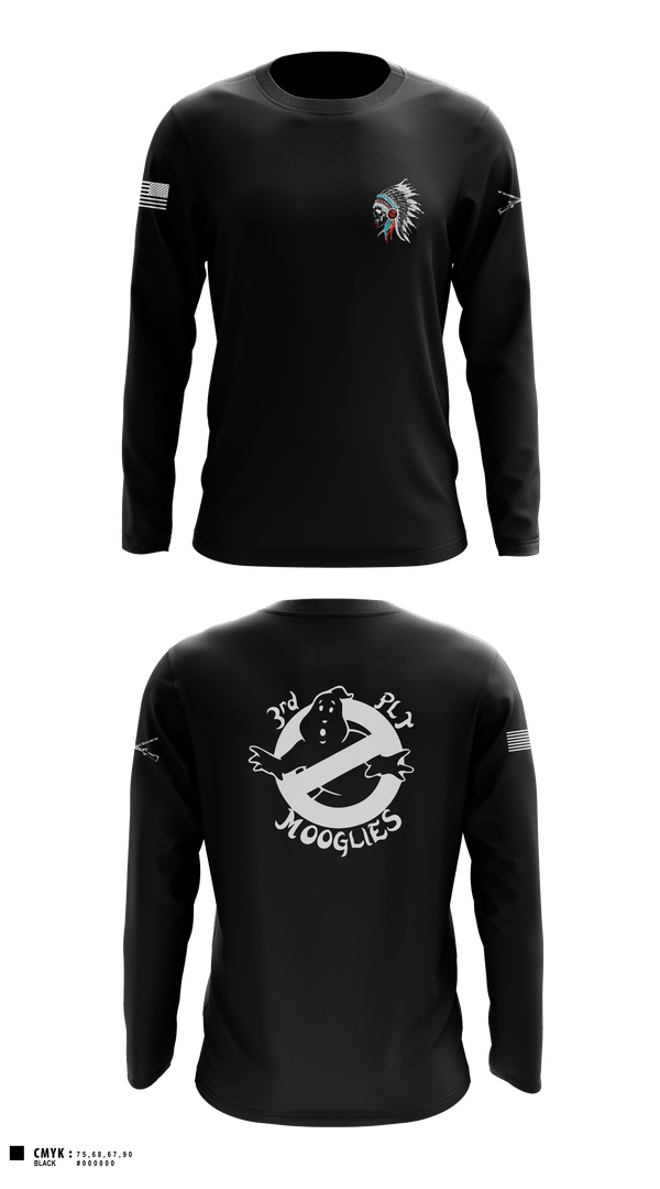 Long Sleeve Performance Shirt, 3RD PLT, ALPHA COMPANY, 2ND CAVALRY 5TH REGIMENT, Army, Teamtime, Team time, sublimation, custom sports apparel, team uniforms, spirit wear, spiritwear, sports uniforms, custom shirts, team store, custom team store, fundraiser sports, apparel fundraiser