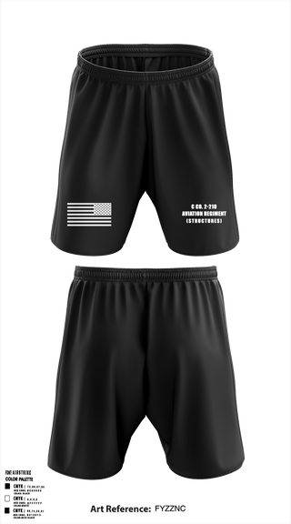 Athletic Shorts With Pockets, C Co. 2-210 Aviation Regiment (Structures), , Teamtime, Team time, sublimation, custom sports apparel, team uniforms, spirit wear, spiritwear, sports uniforms, custom shirts, team store, custom team store, fundraiser sports, apparel fundraiser