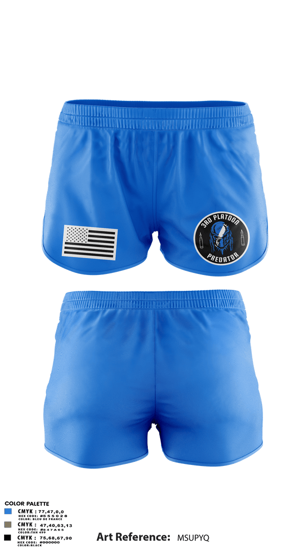 Ranger Panties, 3rd Platoon, Army, Teamtime, Team time, sublimation, custom sports apparel, team uniforms, spirit wear, spiritwear, sports uniforms, custom shirts, team store, custom team store, fundraiser sports, apparel fundraiser