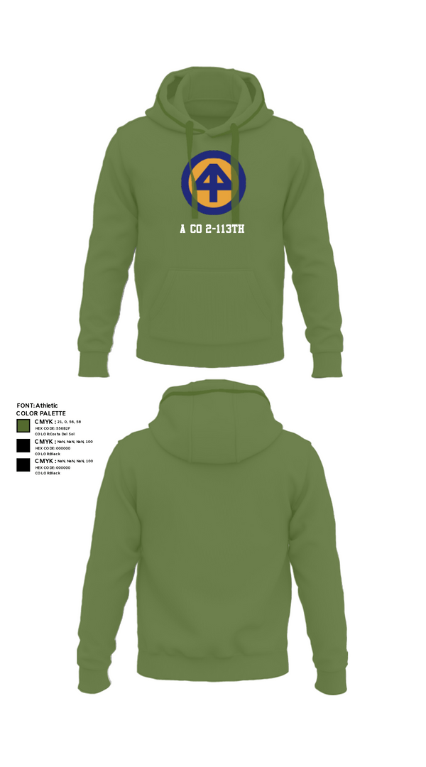 Hoodie, A CO 2-113th, Army, Teamtime, Team time, sublimation, custom sports apparel, team uniforms, spirit wear, spiritwear, sports uniforms, custom shirts, team store, custom team store, fundraiser sports, apparel fundraiser