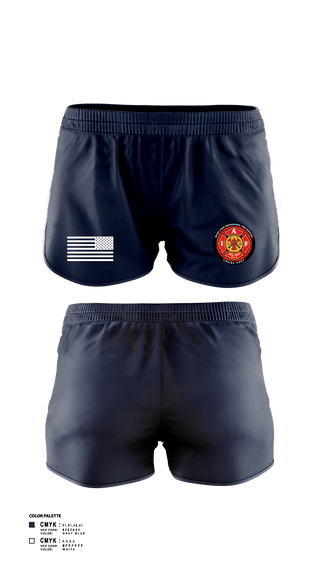 Women's Shorts, Rocky Ford Professional Firefighters Local 5497, Fire Department, Teamtime, Team time, sublimation, custom sports apparel, team uniforms, spirit wear, spiritwear, sports uniforms, custom shirts, team store, custom team store, fundraiser sports, apparel fundraiser