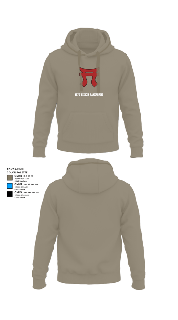 Hoodie, 187th Iron Rakkasans, Army, Teamtime, Team time, sublimation, custom sports apparel, team uniforms, spirit wear, spiritwear, sports uniforms, custom shirts, team store, custom team store, fundraiser sports, apparel fundraiser