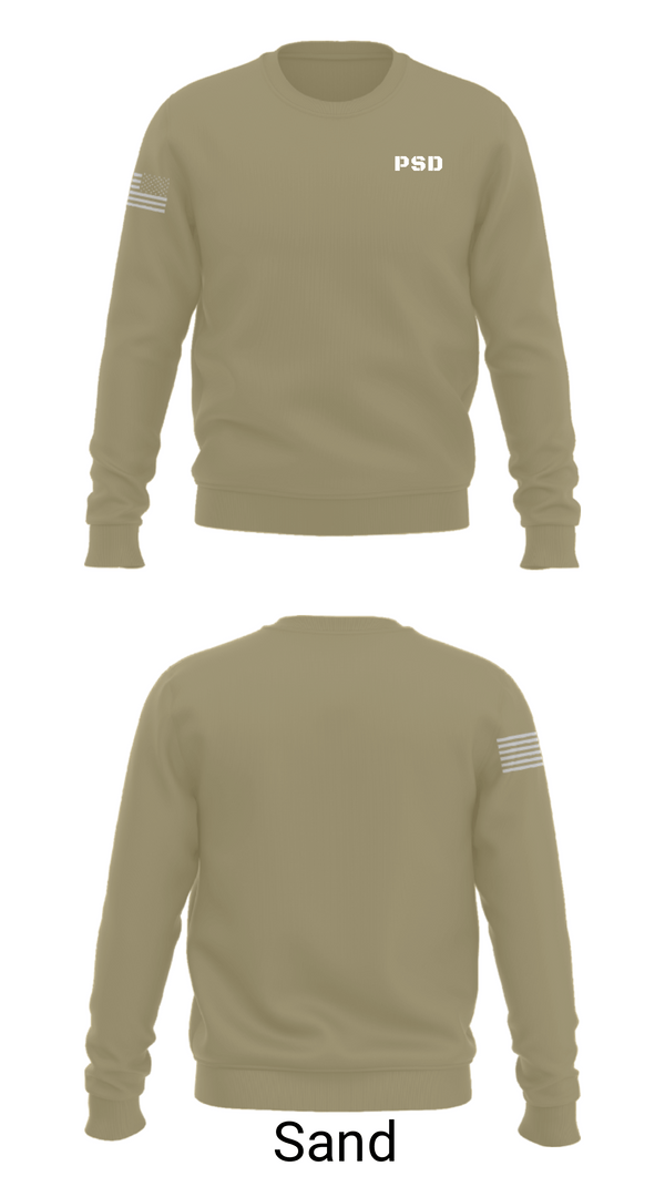 Crew Neck Sweatshirt, PSD, Army, Teamtime, Team time, sublimation, custom sports apparel, team uniforms, spirit wear, spiritwear, sports uniforms, custom shirts, team store, custom team store, fundraiser sports, apparel fundraiser