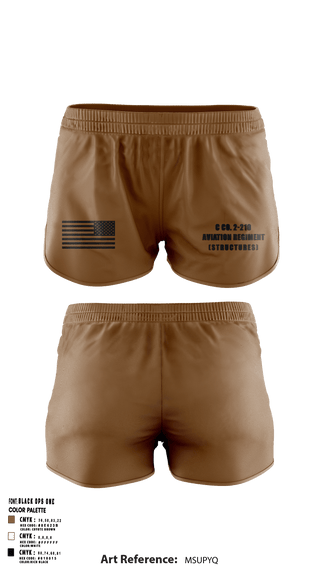 Ranger Panties, C Co. 2-210 Aviation Regiment (Structures), , Teamtime, Team time, sublimation, custom sports apparel, team uniforms, spirit wear, spiritwear, sports uniforms, custom shirts, team store, custom team store, fundraiser sports, apparel fundraiser