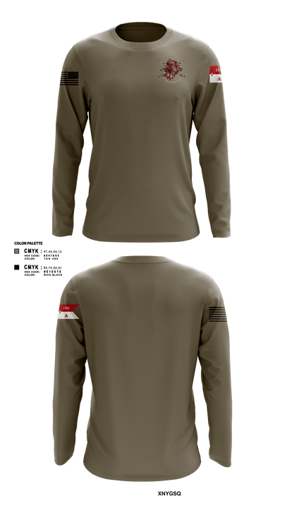 Apache Troop 1-150th 52177042 Long Sleeve Performance Shirt - 3