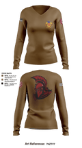 Kenner Army Health Clinic 77070942 Women's Long Sleeve V-neck Shirt - 2