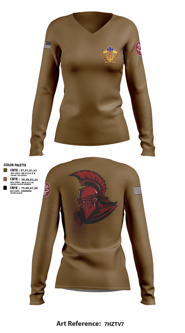 Women's Long Sleeve Vneck Shirt, Kenner Army Health Clinic, , Teamtime, Team time, sublimation, custom sports apparel, team uniforms, spirit wear, spiritwear, sports uniforms, custom shirts, team store, custom team store, fundraiser sports, apparel fundraiser