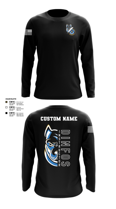 DINFOS (Defense Information School) 29284303 Long Sleeve Performance Shirt - 7