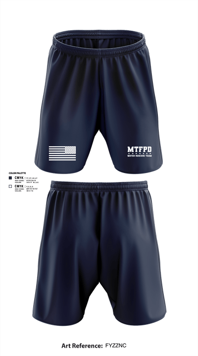 MTFPD Water Rescue Teams 62483869 Athletic Shorts With Pockets - 2