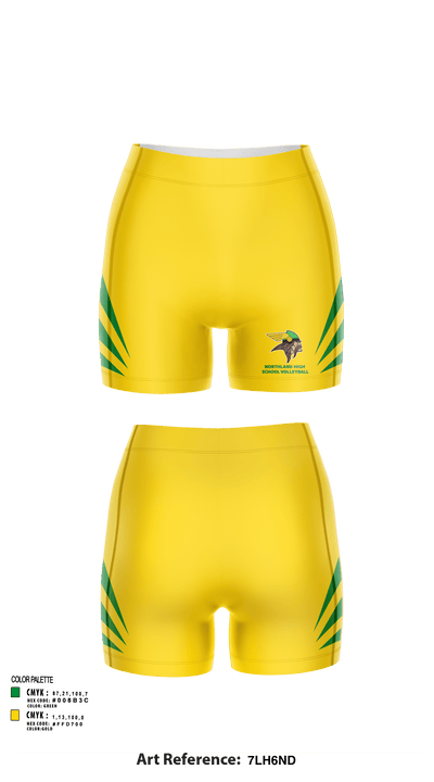 Northland High School Volleyball 74321802 Women's Shorts - 149