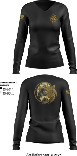 Women's Long Sleeve Vneck Shirt, NIRT, Police, Teamtime, Team time, sublimation, custom sports apparel, team uniforms, spirit wear, spiritwear, sports uniforms, custom shirts, team store, custom team store, fundraiser sports, apparel fundraiser