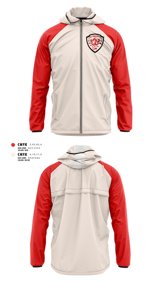 Windbreaker, Red dragons fc, Men's Soccer, Teamtime, Team time, sublimation, custom sports apparel, team uniforms, spirit wear, spiritwear, sports uniforms, custom shirts, team store, custom team store, fundraiser sports, apparel fundraiser