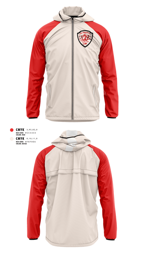 Windbreaker, Red dragons fc, Men's Soccer, Teamtime, Team time, sublimation, custom sports apparel, team uniforms, spirit wear, spiritwear, sports uniforms, custom shirts, team store, custom team store, fundraiser sports, apparel fundraiser