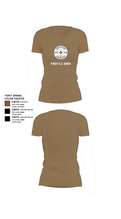 Profile Bros 90591852 Women's Short Sleeve V-neck Shirt - 2