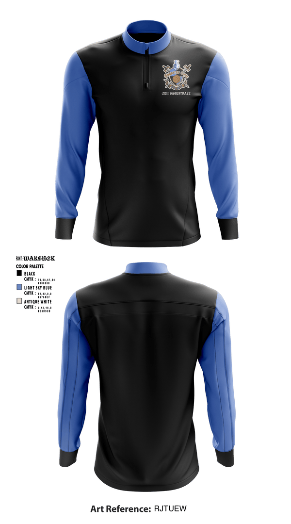 Quarter Zip Jacket, Crusaders, Men's Basketball, Teamtime, Team time, sublimation, custom sports apparel, team uniforms, spirit wear, spiritwear, sports uniforms, custom shirts, team store, custom team store, fundraiser sports, apparel fundraiser
