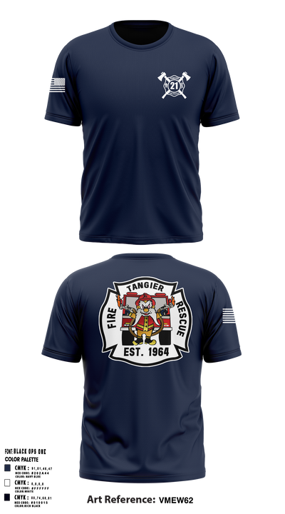 TANGIER VOL FIRE DEPT 83460531 Short Sleeve Performance Shirt - 1