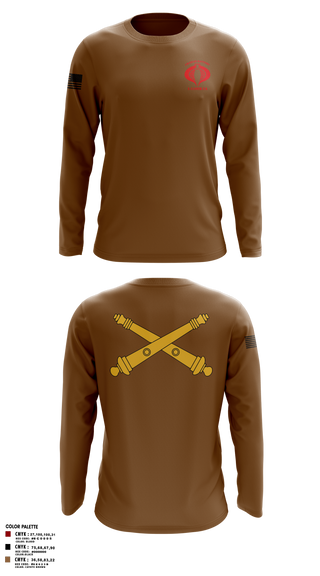 Long Sleeve Performance Shirt, Charlie Battery, 1-119th FA, , Teamtime, Team time, sublimation, custom sports apparel, team uniforms, spirit wear, spiritwear, sports uniforms, custom shirts, team store, custom team store, fundraiser sports, apparel fundraiser