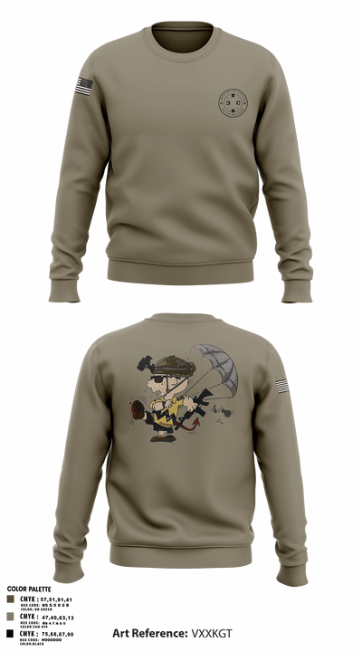 3rd Platoon, CCo, 1-508th PIR 77513198 Crew Neck Sweatshirt - 6